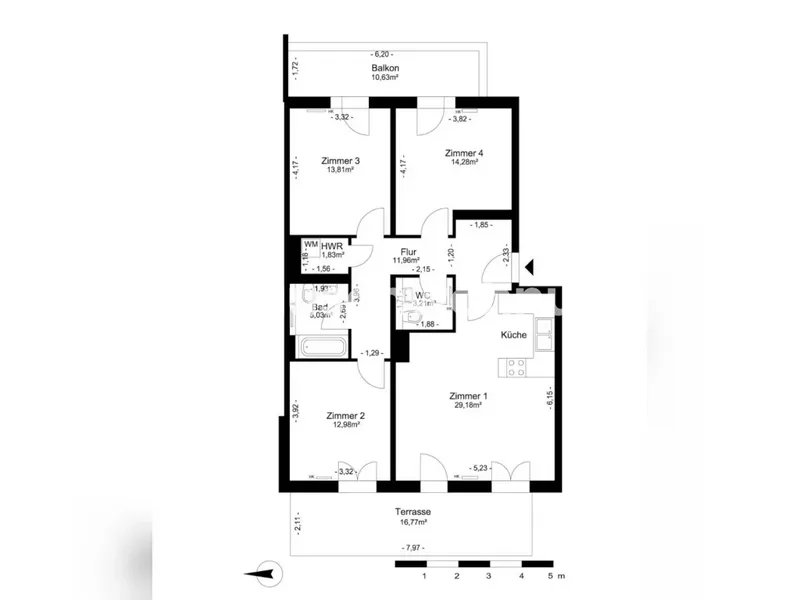 Tauschwohnung: Berlin, Spandau: Geräumige 4-Zimmer-Wohnung — photo 1